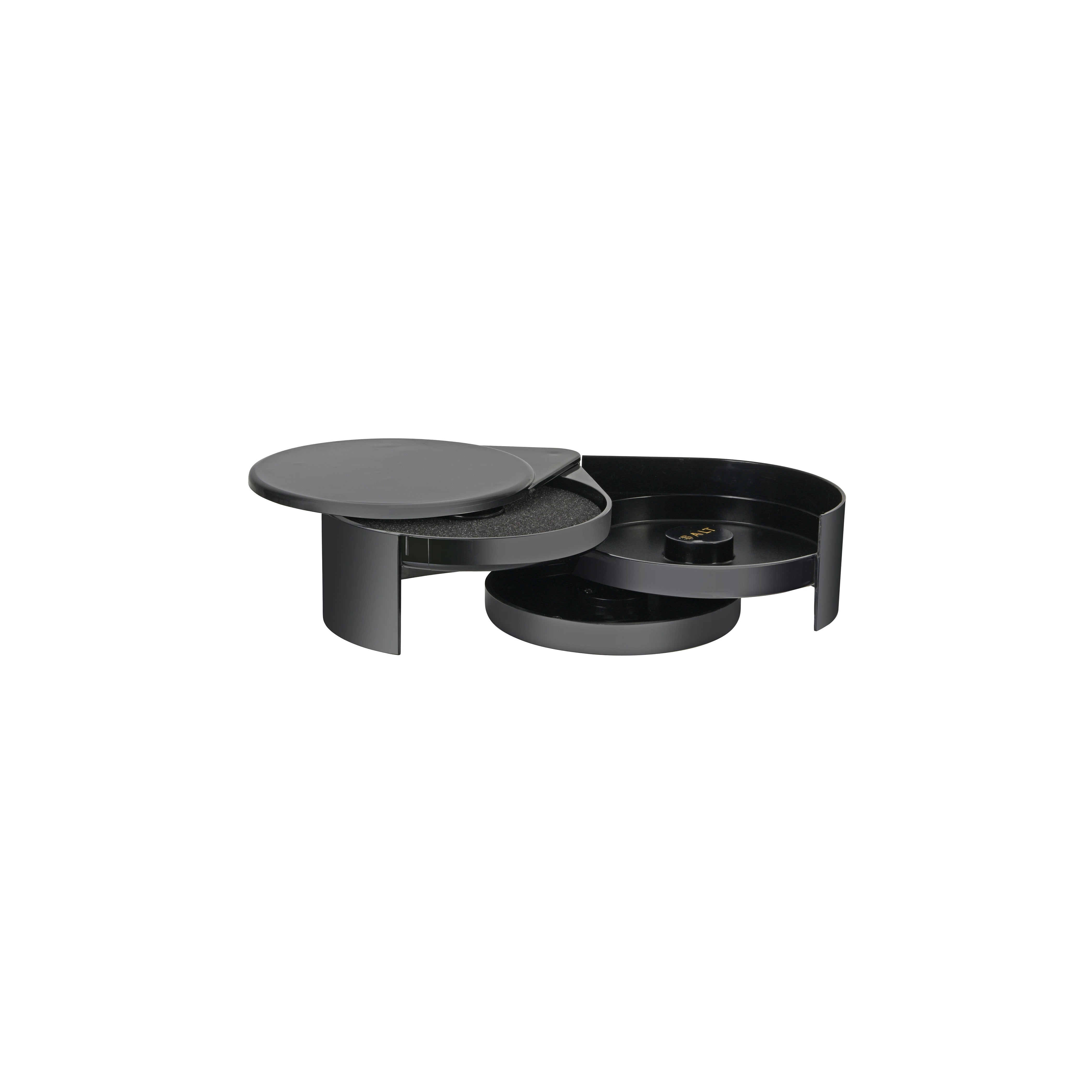 Jiwins Salt & Sugar Glass Rimmer Black ABS 200x160x70mm