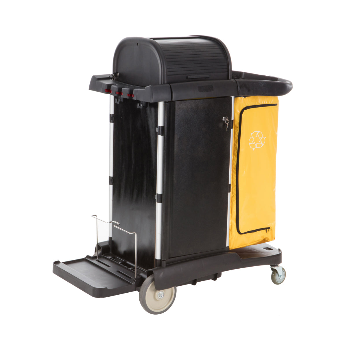Jiwins Luxury Cleaning Cart Black 1212x575x1320mm