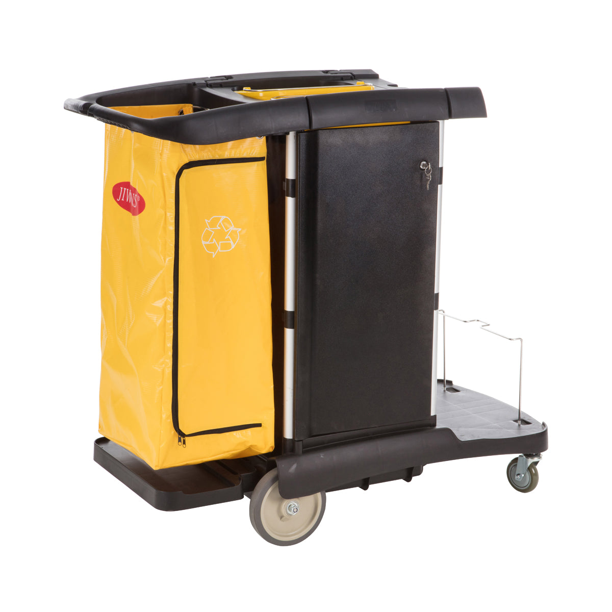 Jiwins Innovative Cleaning Cart Black 1212x575x1115mm