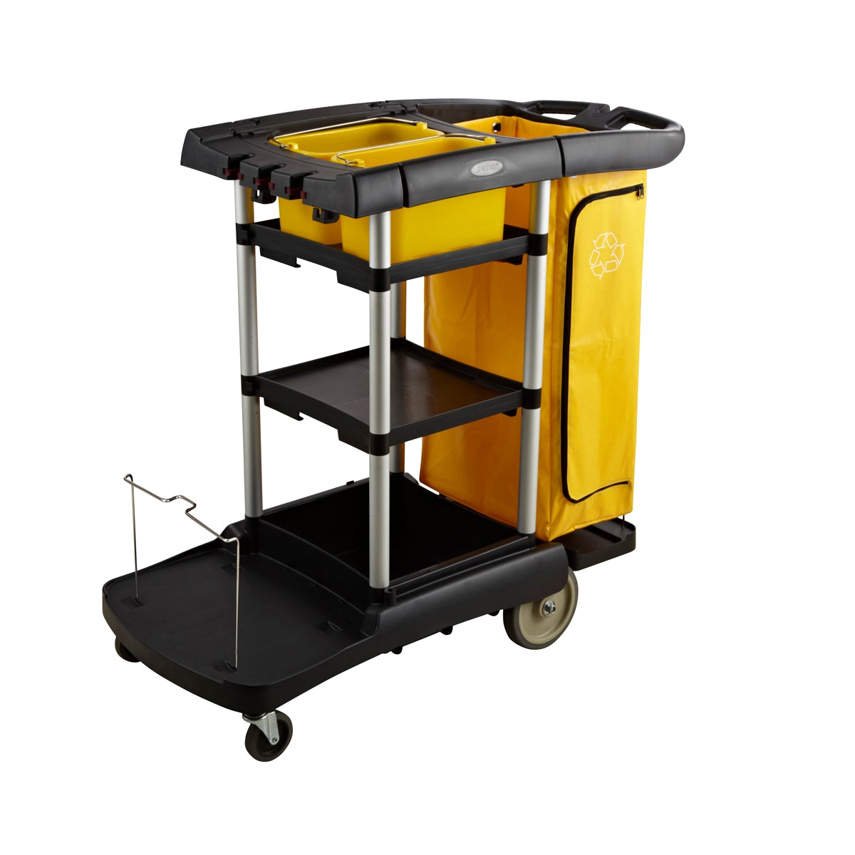 Jiwins Multifunction Cleaning Cart Black 1212x575x1115mm
