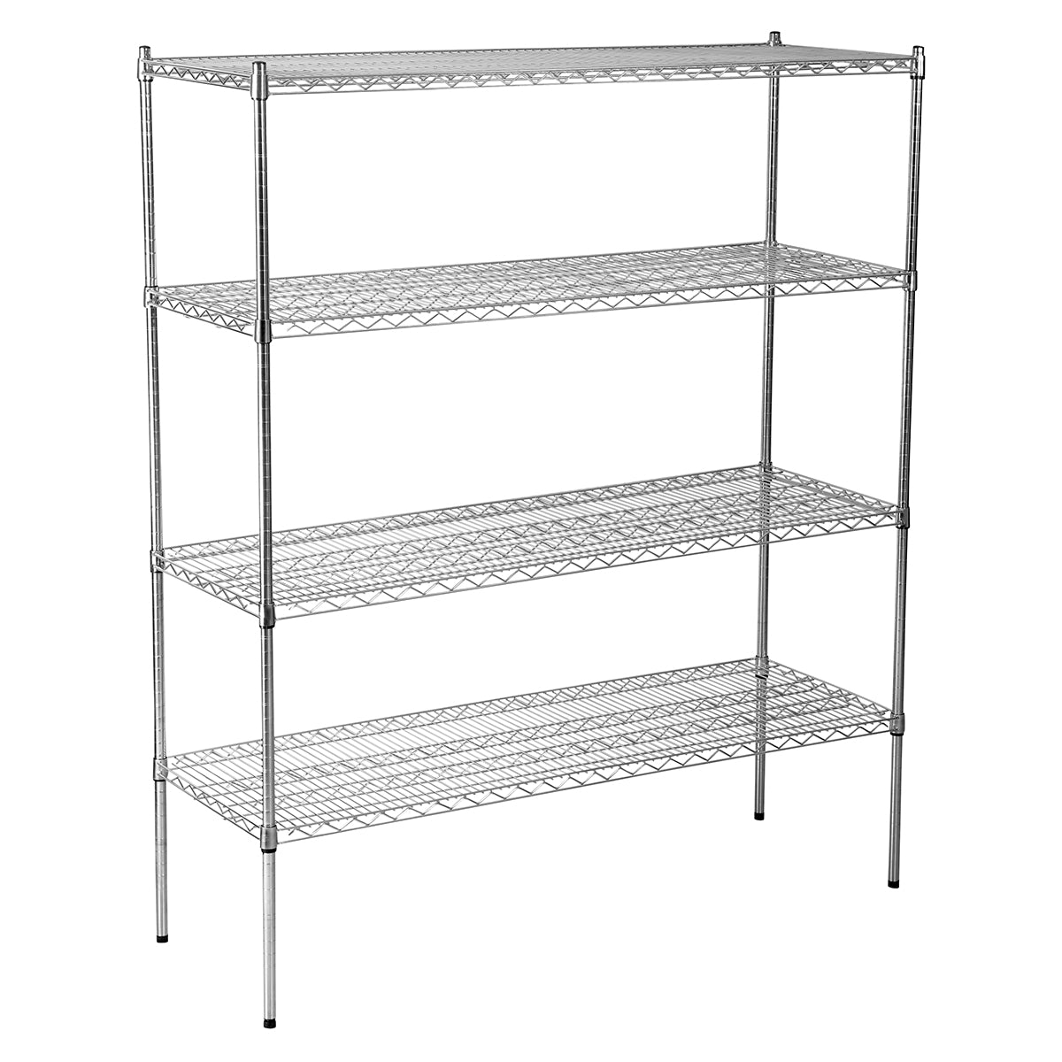 Jiwins Wire Shelf Complete Unit Chrome Plated 1370x455x1800mm