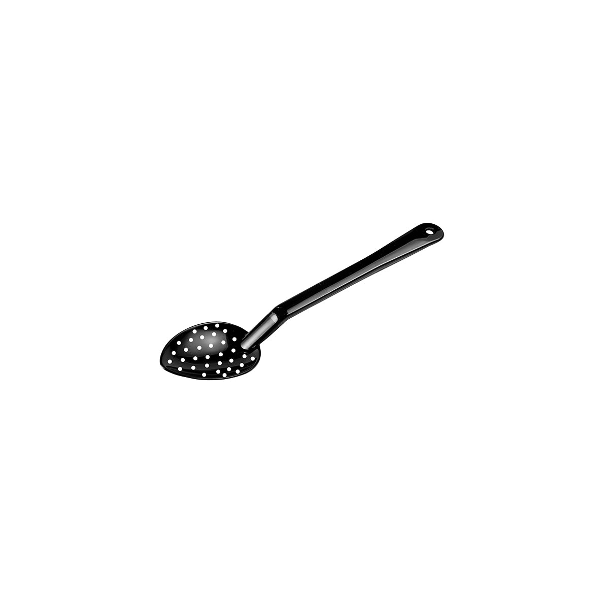Jiwins Serving Spoon Perforated Black Polycarbonate 238mm