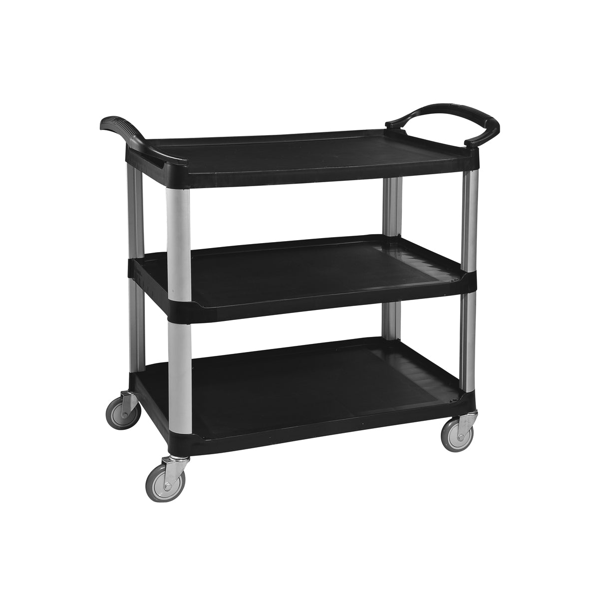 Jiwins Sevice Trolley 3 Tier Open Black 980x530x930mm