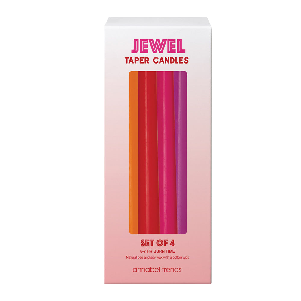 Annabel Trends Jewel Taper Candles Blue Tones