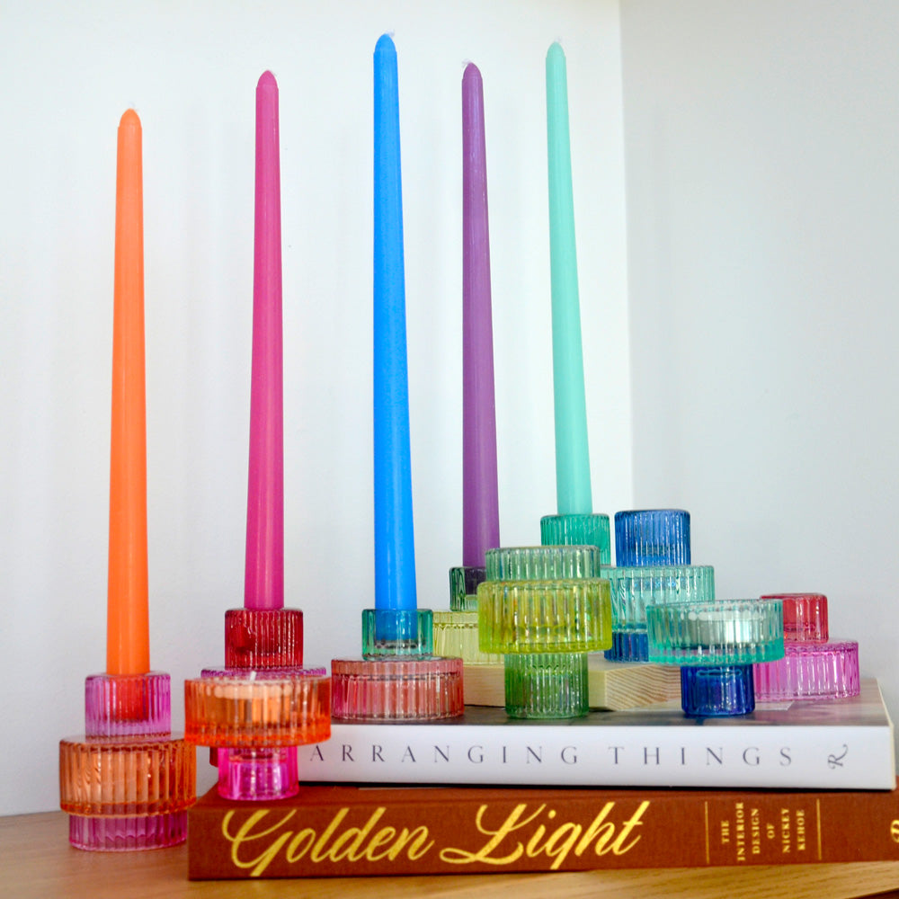 Annabel Trends Jewel Taper Candles White