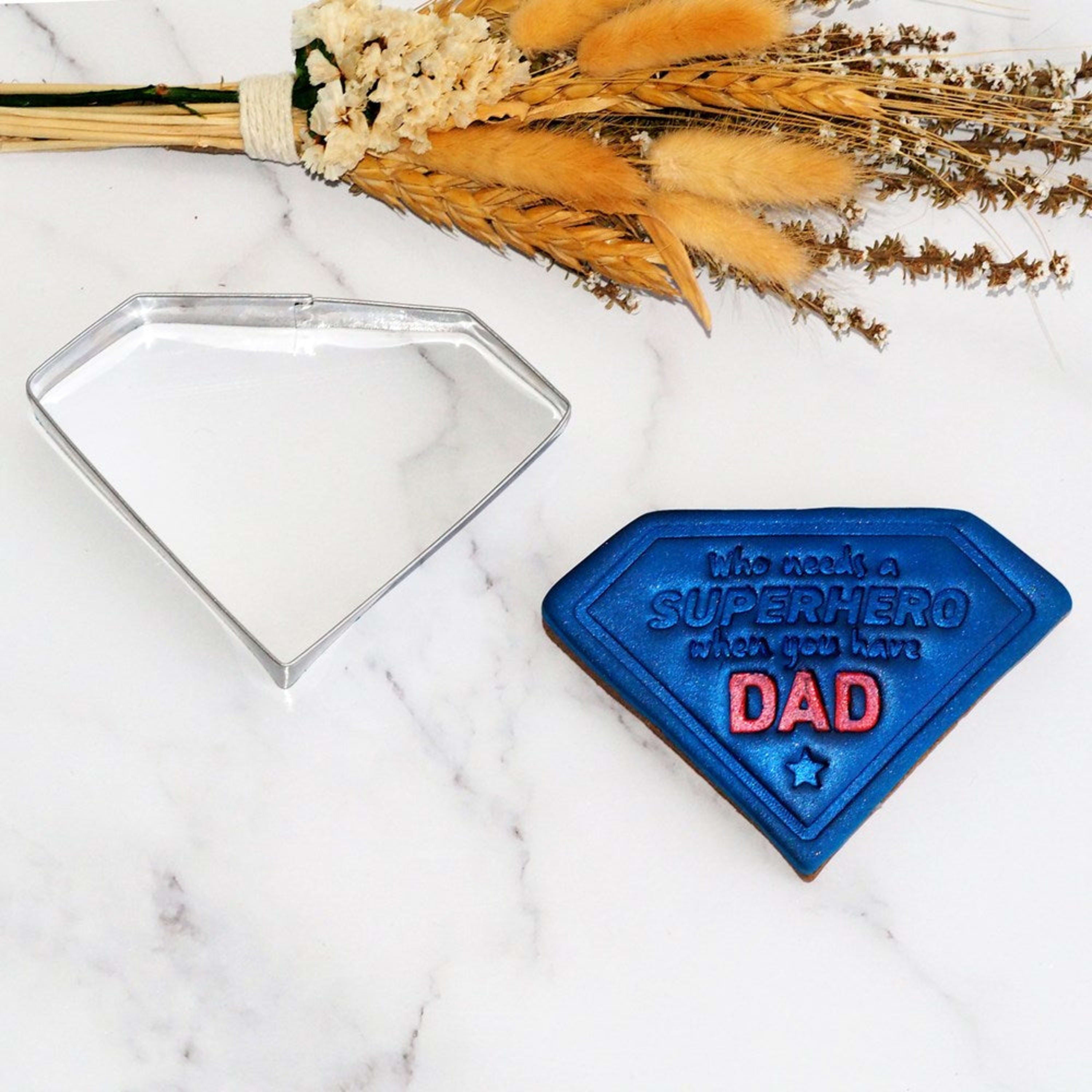 Sweet Themes Jewel Large or Diamond or Superhero Emblem Cookie Cutter