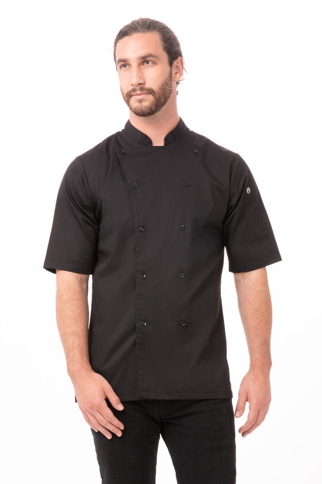 Chef Works Avignon Men's Bistro Shirt - Black