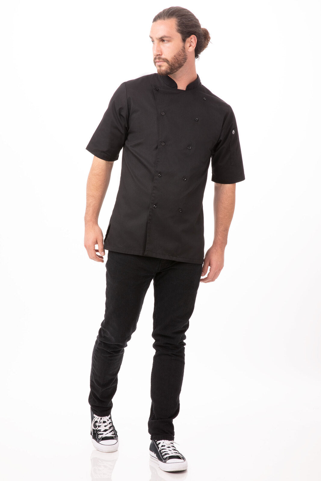 Chef Works Avignon Men's Bistro Shirt - Black