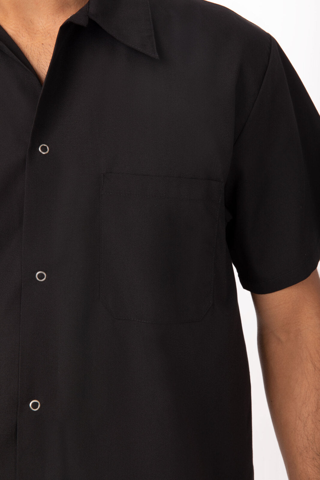 Chef Works Utility Men's Cook Shirt - Black
