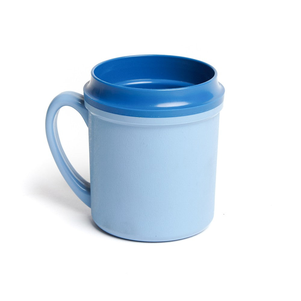 KH Healthcare Traditional Beverage Mug Insulated Single Handle 250 ml Blue PP/Pu (#5)
