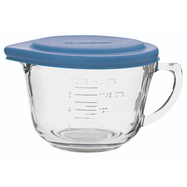 Anchor Hocking Batter Bowl with Blue Lid 1.9L