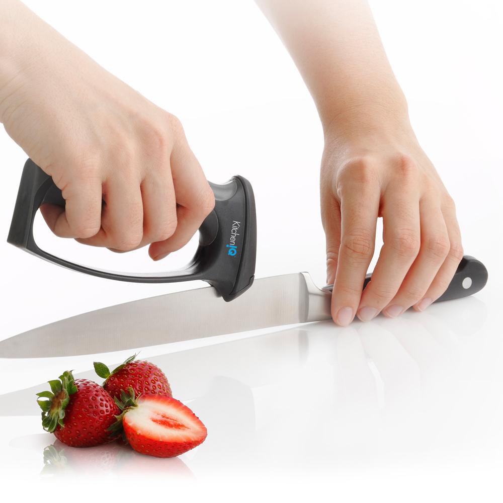 KitchenIQ V-Slot 10-Second Knife & Scissor Sharpener - Manual