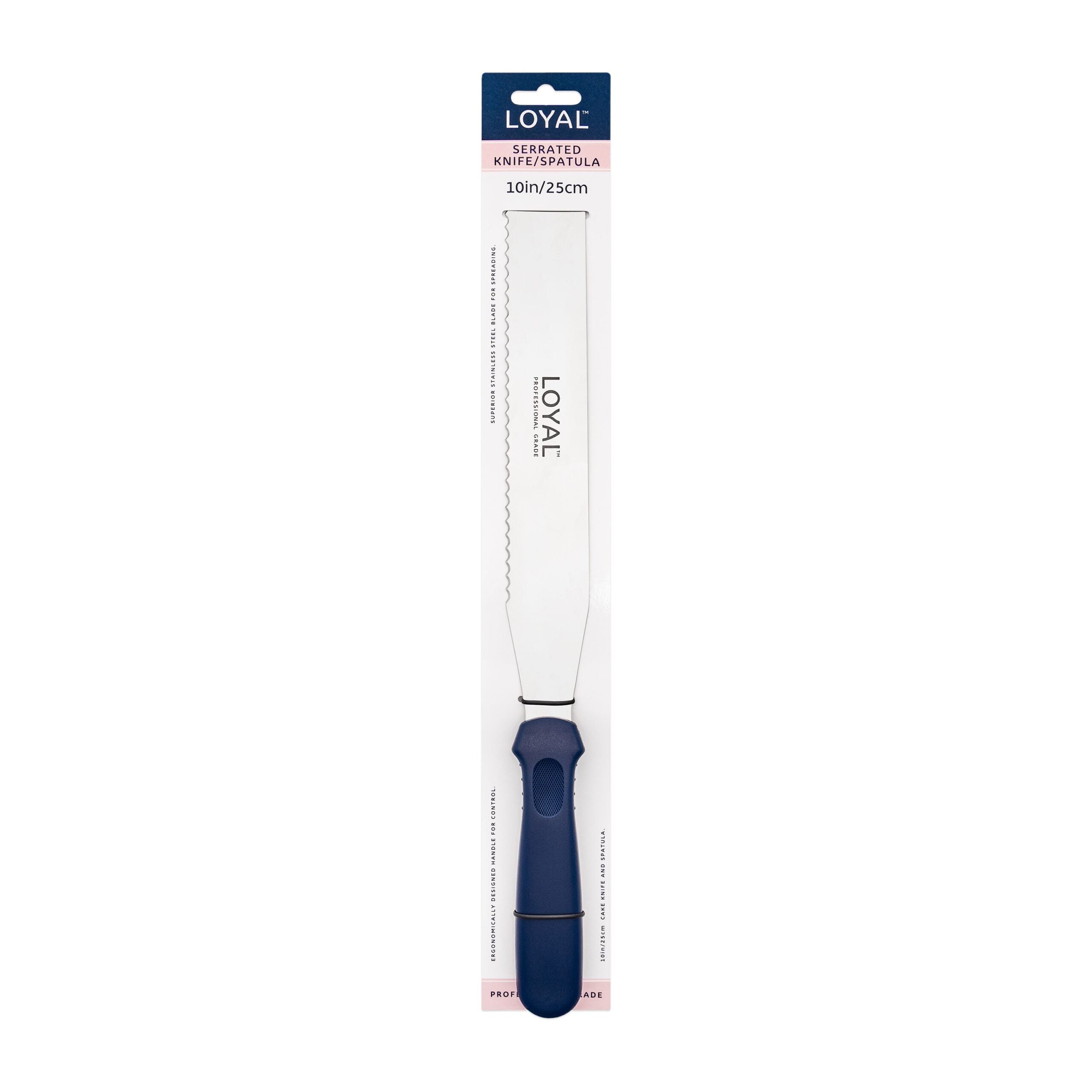 LOYAL Straight Serrated Spatula 10 Inch / 25cm