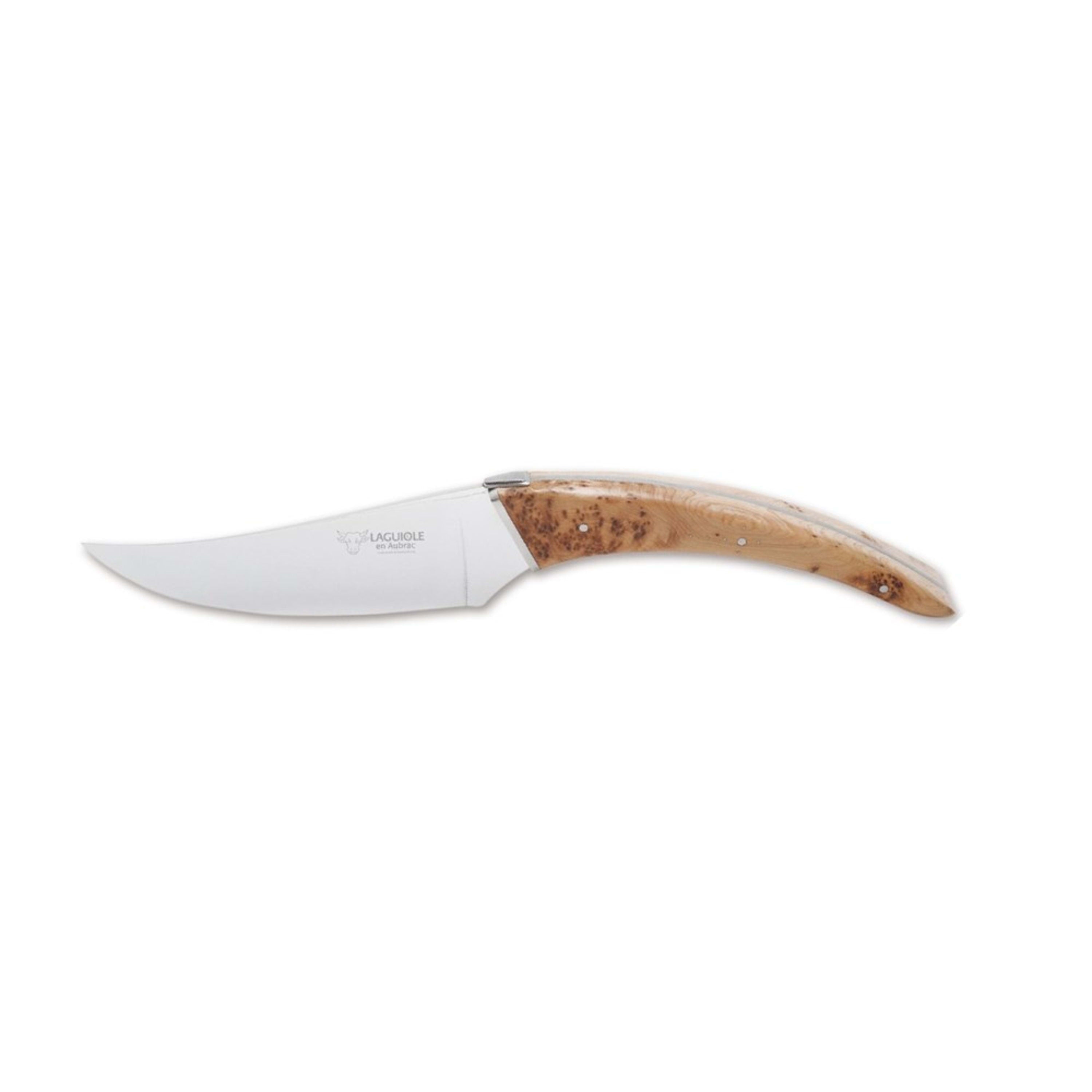 Laguiole en Aubrac Le Buron Forged Cheese Knife - Juniper Wood