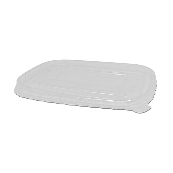 ecoware PET Lid for Rectangular Container Fits 500-1000ml (Carton of 300)