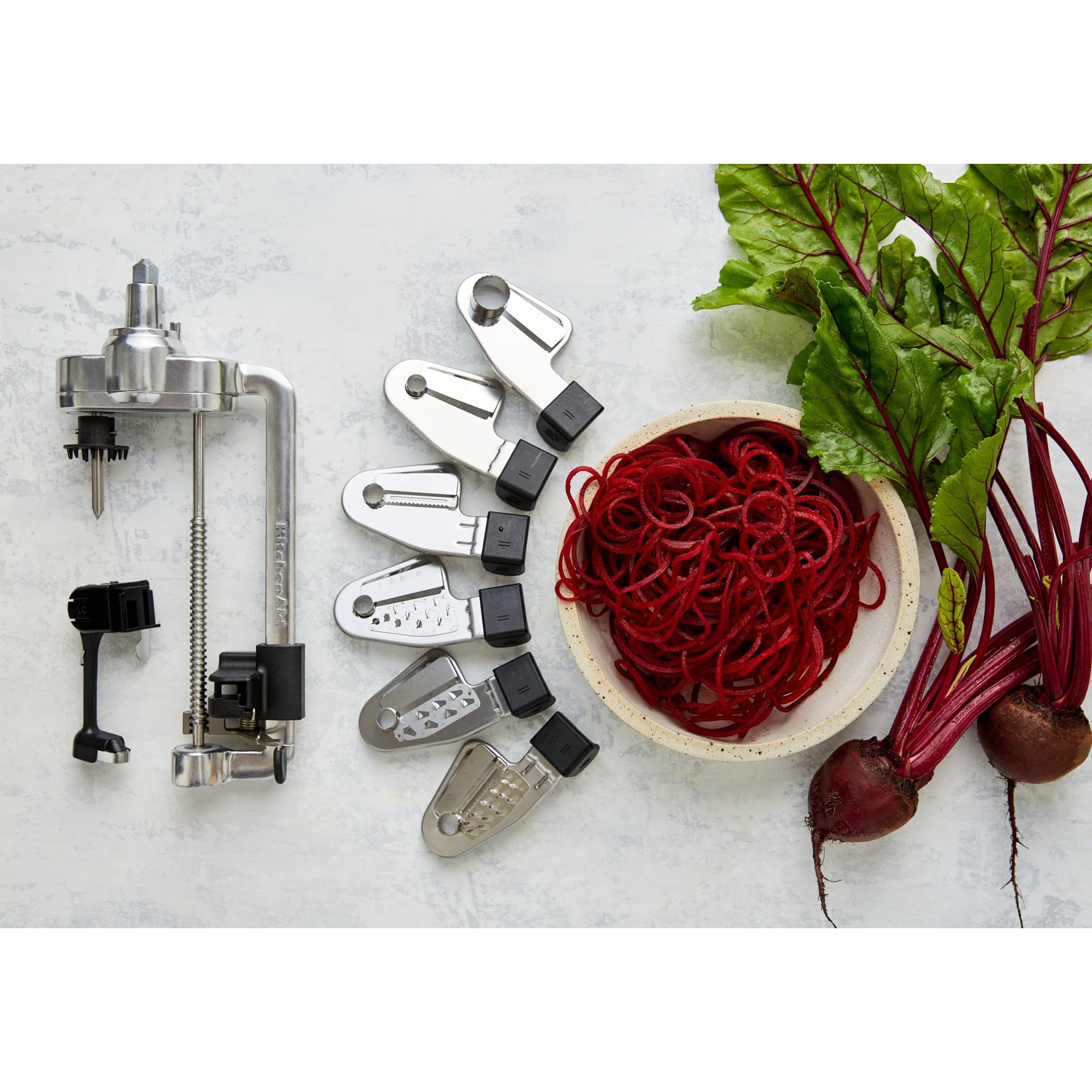 KitchenAid 7 Blade Spiraliser Plus with Peel, Core & Slice Attachment KSM2APC