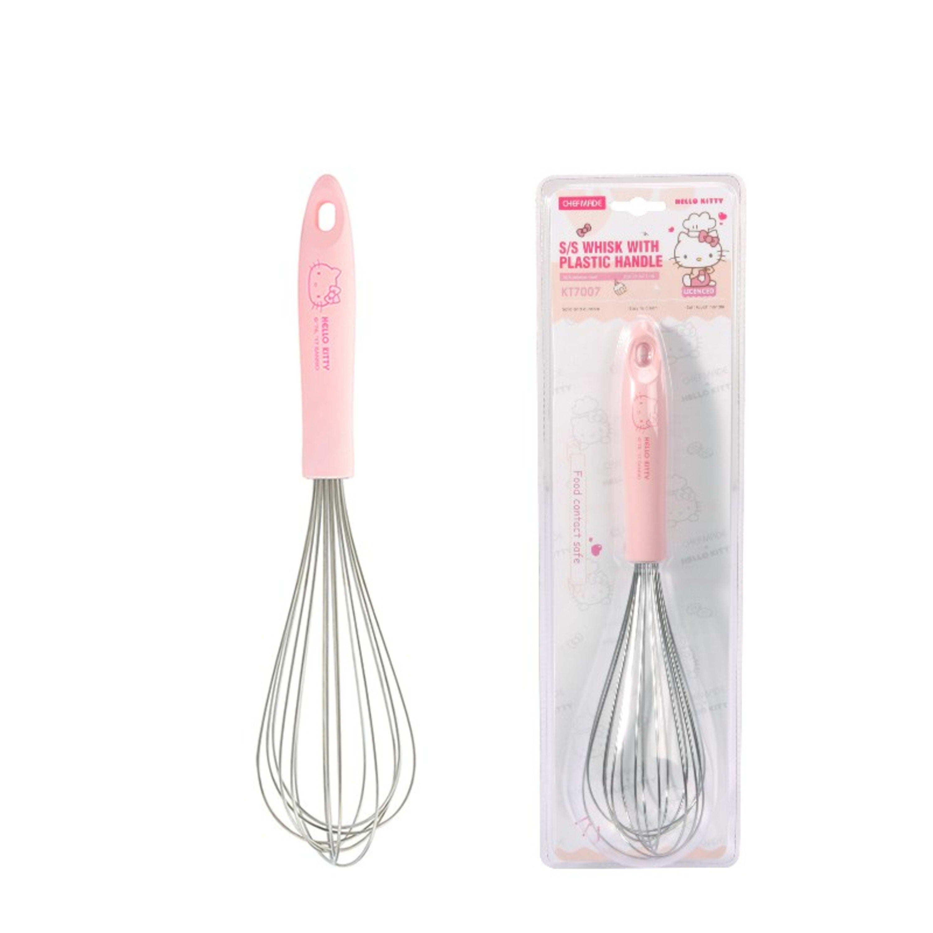 CHEFMADE x Sanrio Hello Kitty Stainless Steel Whisk With Plastic Handle Long
