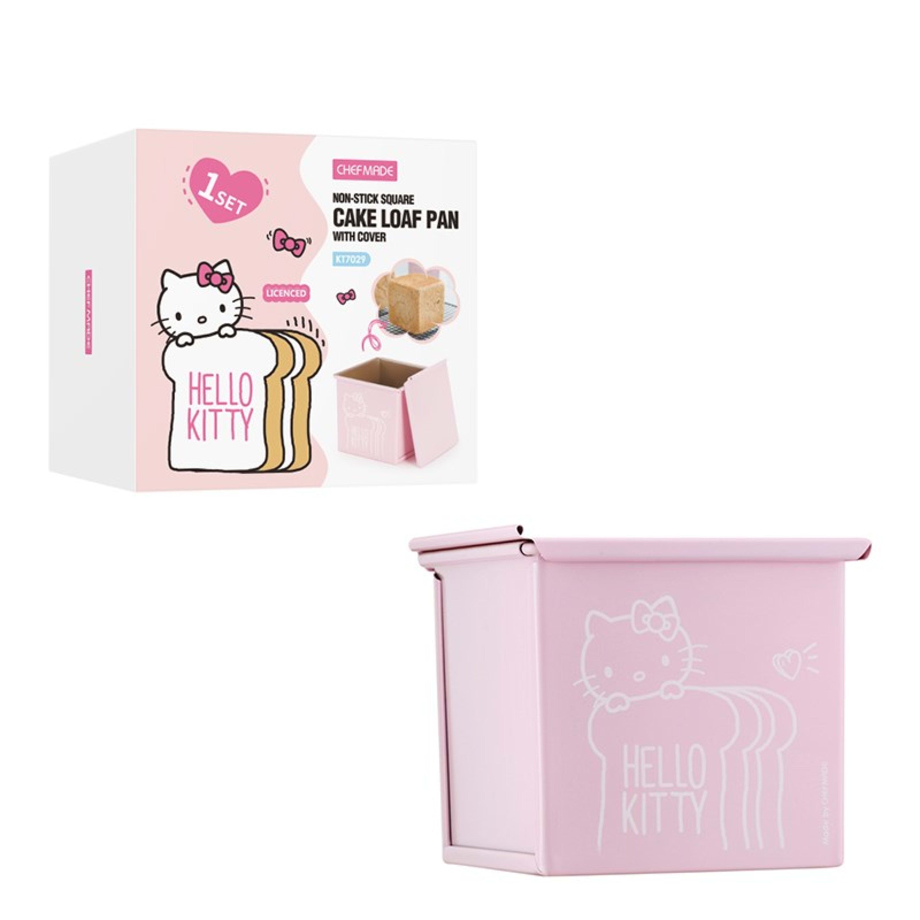 CHEFMADE x Sanrio Hello Kitty Non-Stick Square Cake Loaf Pan With Cover