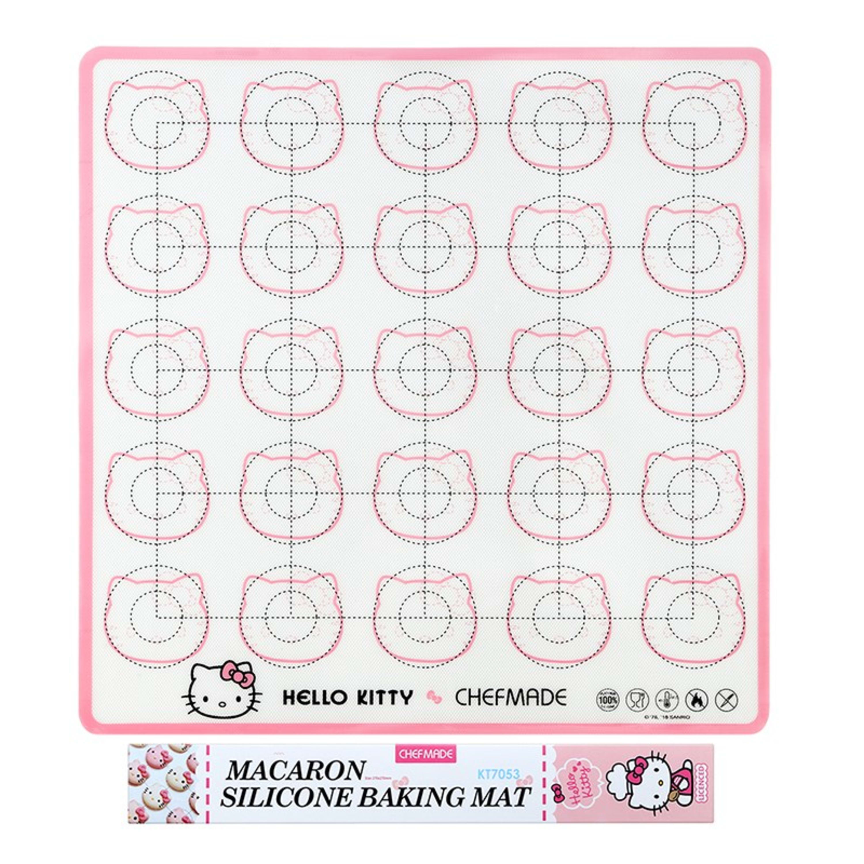CHEFMADE x Sanrio Hello Kitty Shaped Macaron Baking Mat