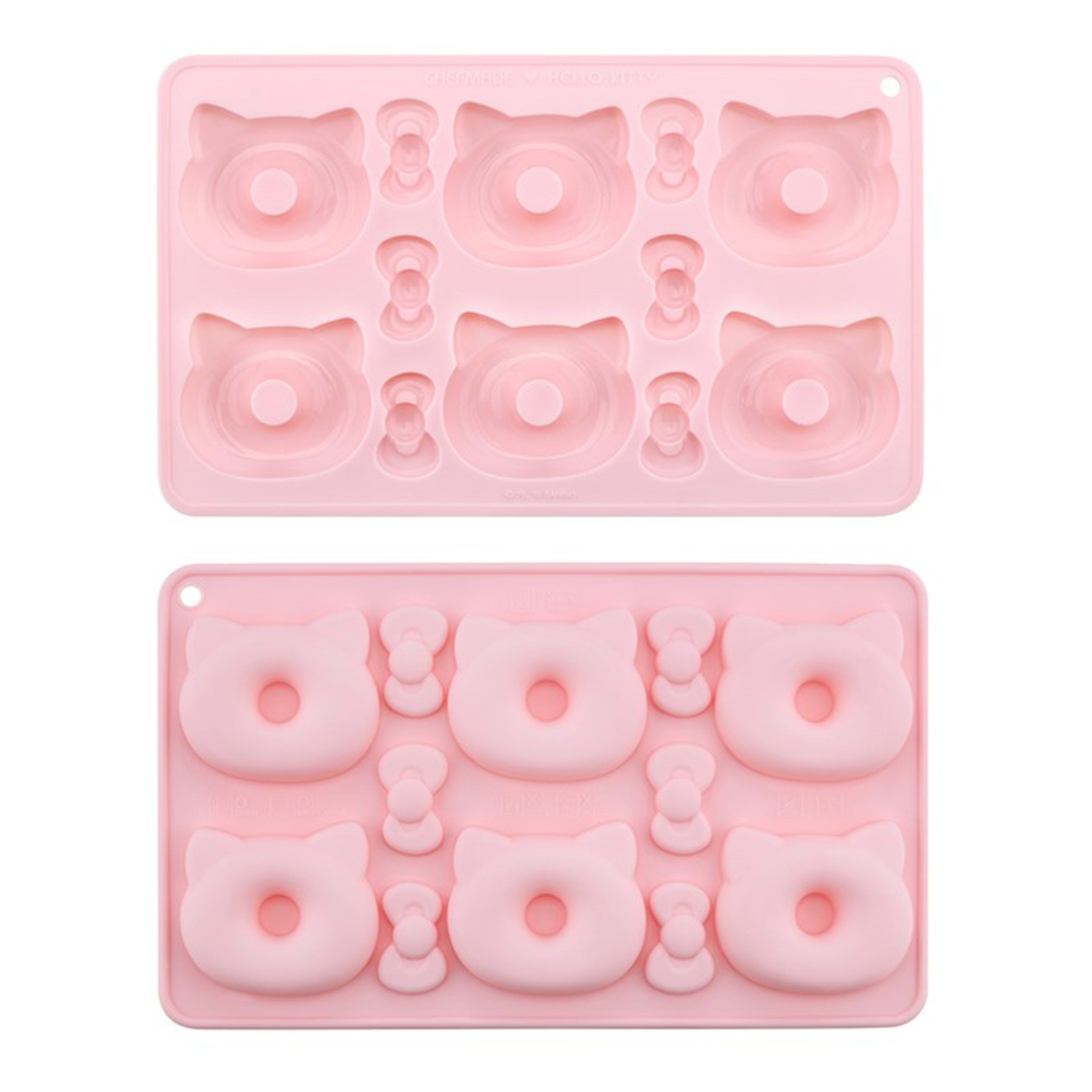 CHEFMADE x Sanrio Hello Kitty Shaped Silicone Donut Mould 28x17x17cm