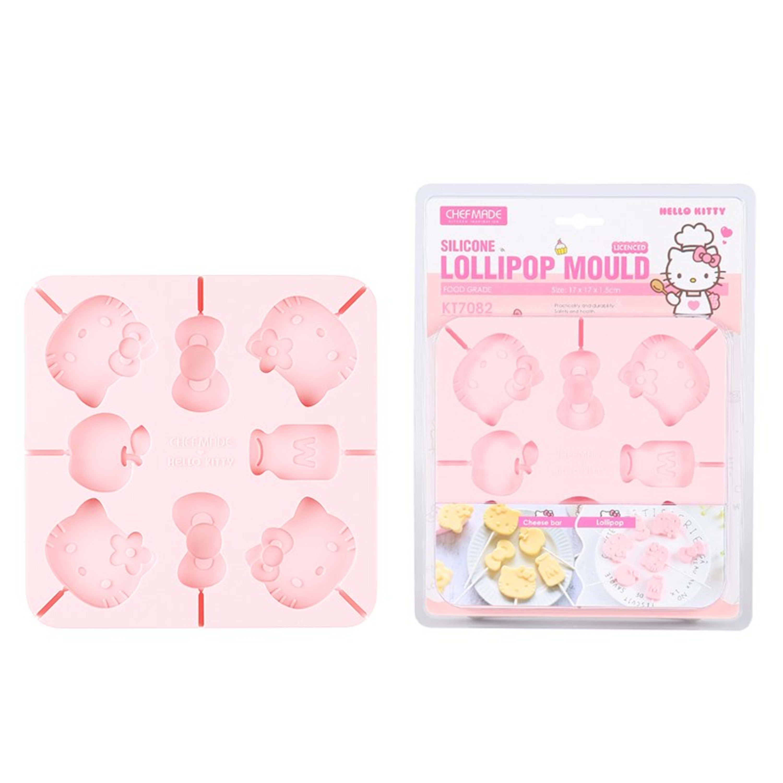 CHEFMADE x Sanrio Hello Kitty Silicone Lollipop Mould 17x17x1.5cm