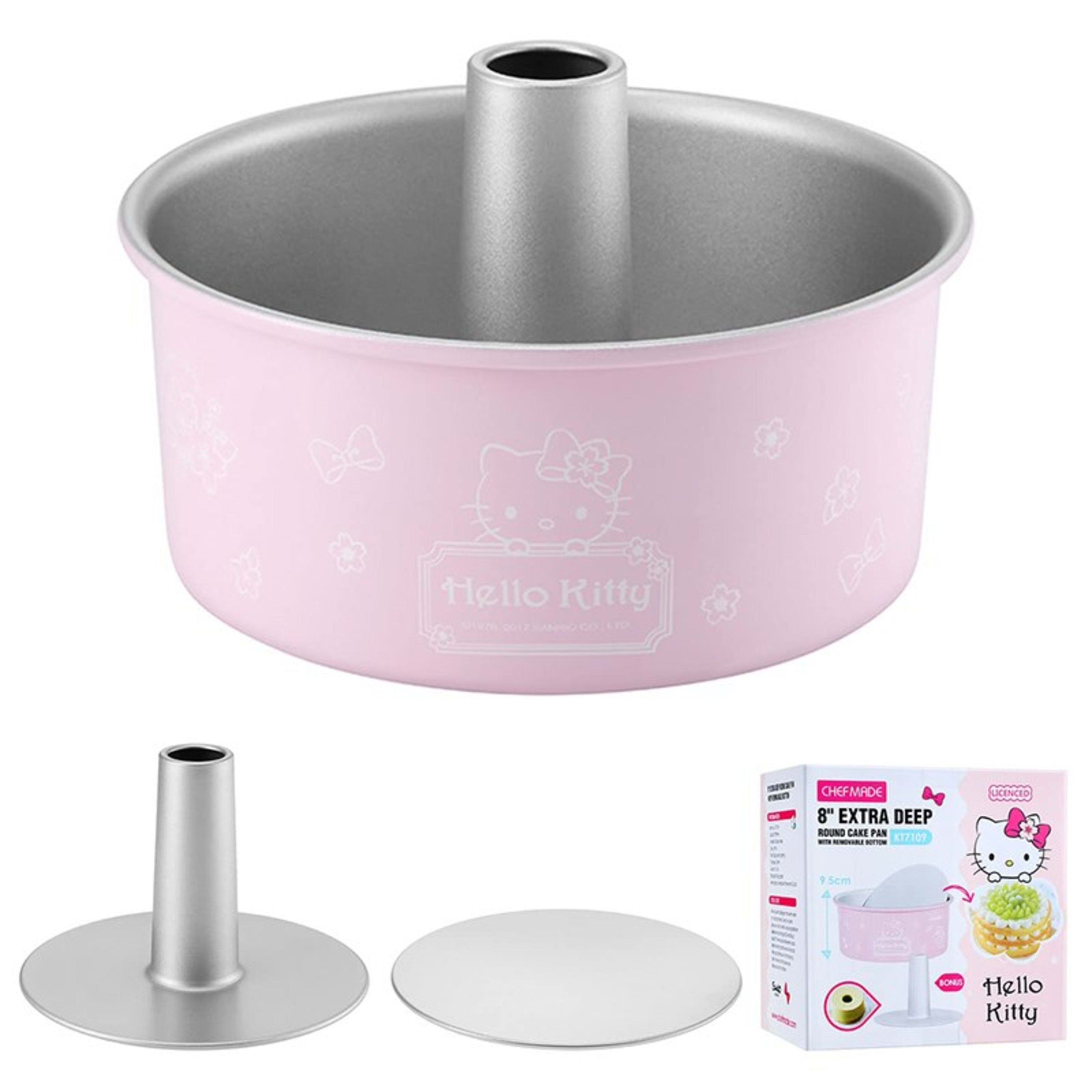 CHEFMADE x Sanrio Hello Kitty Extra Deep Round Cake Pan with Removable Bottom 22x9.5cm