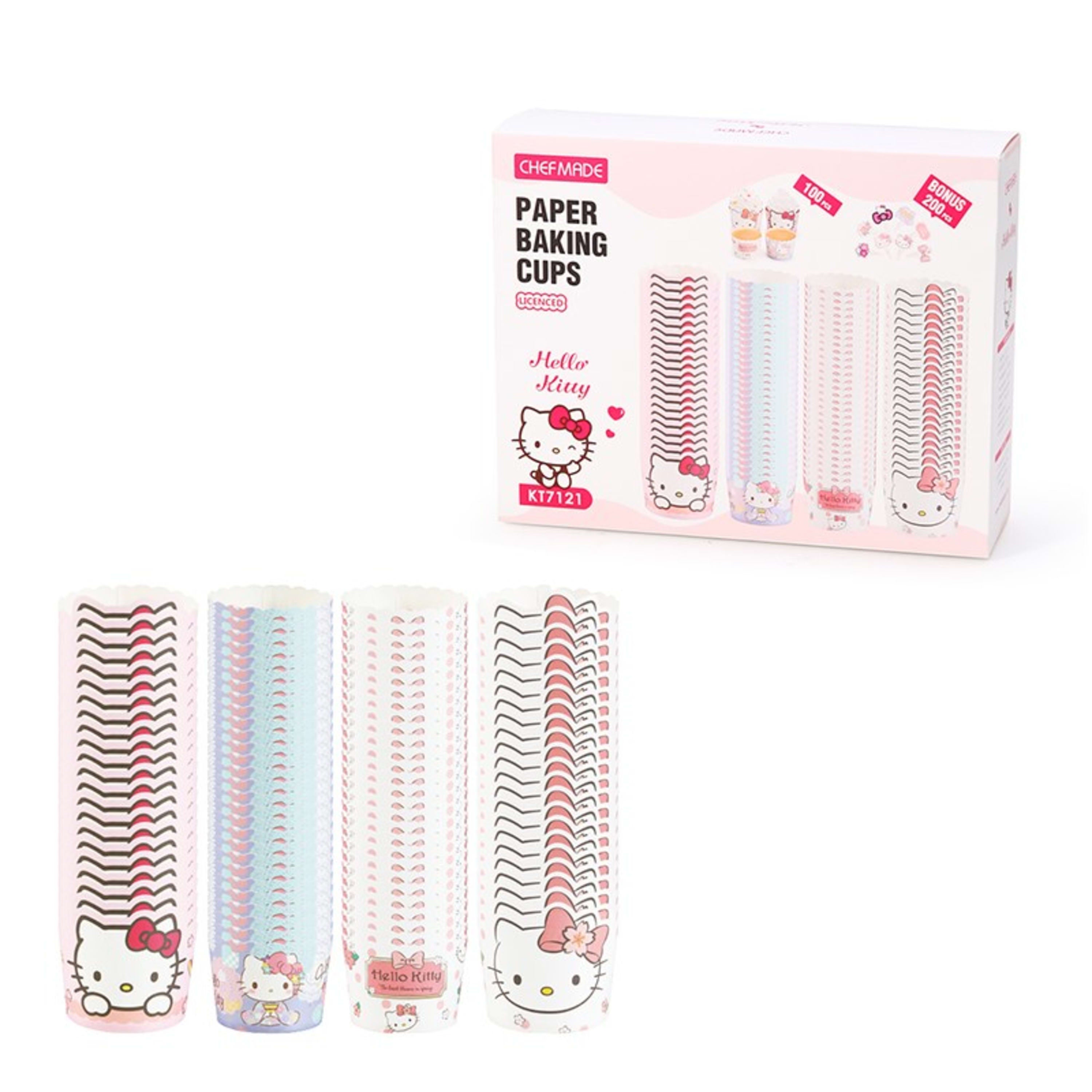 CHEFMADE x Sanrio Hello Kitty Paper Baking Cup 100 Piece Mixed Assortment - Sweetie