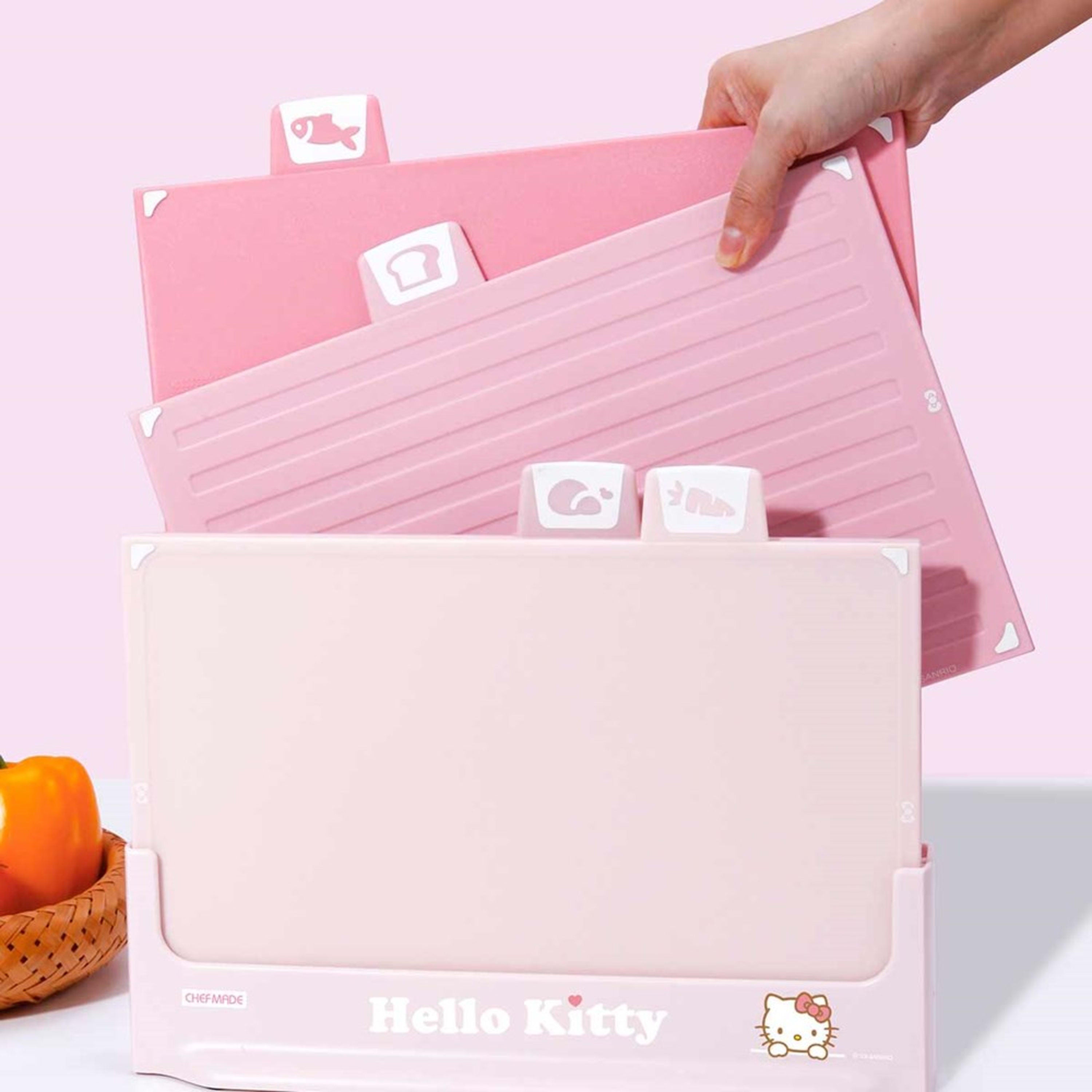 CHEFMADE x Sanrio Hello Kitty 4 Piece Cutting Board Set 30x20cm