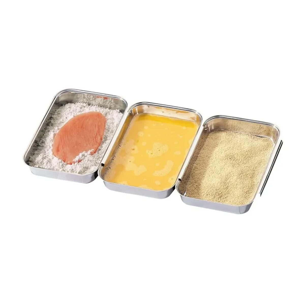 Kuchenprofi Breading Set, S/Steel, 3Pcs