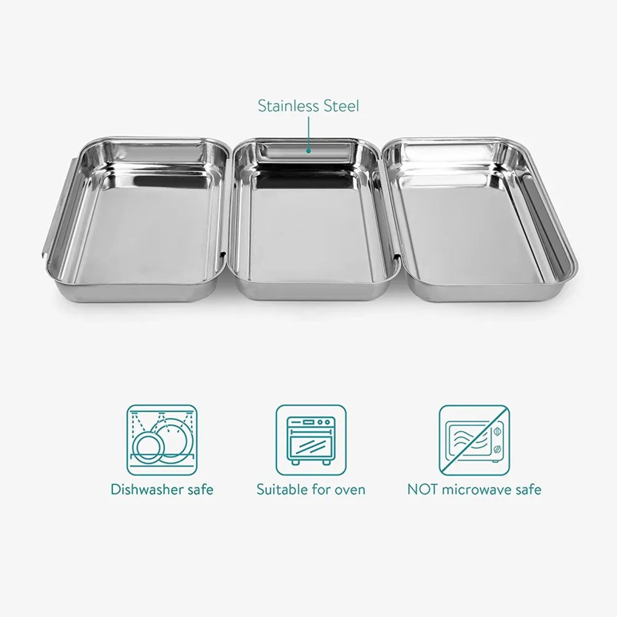 Kuchenprofi Breading Set, S/Steel, 3Pcs