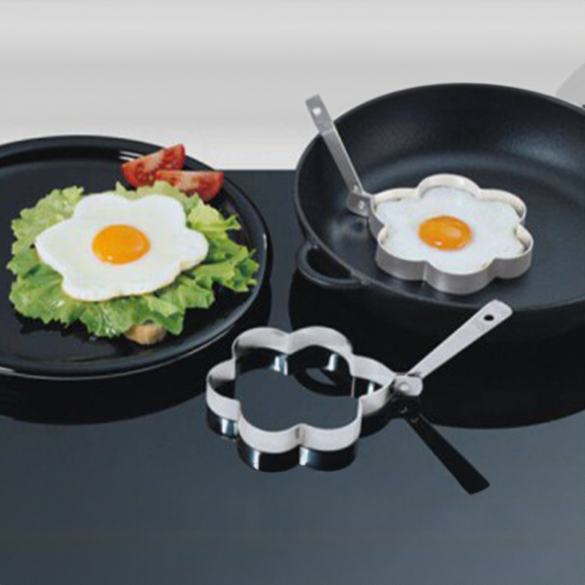 Kuchenprofi Kitchen Accessories Egg Ring 6pc Flower Set