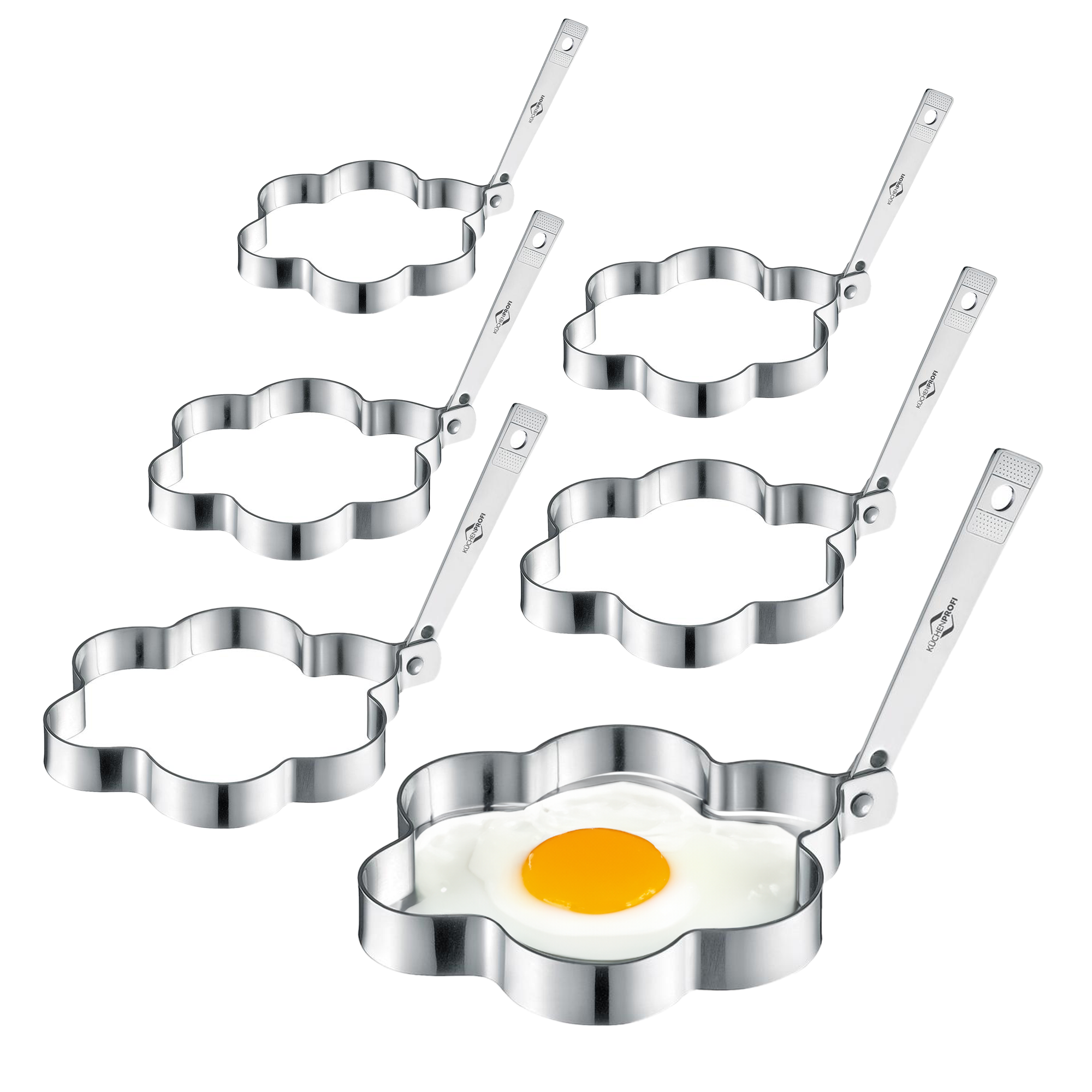 Kuchenprofi Kitchen Accessories Egg Ring 6pc Flower Set
