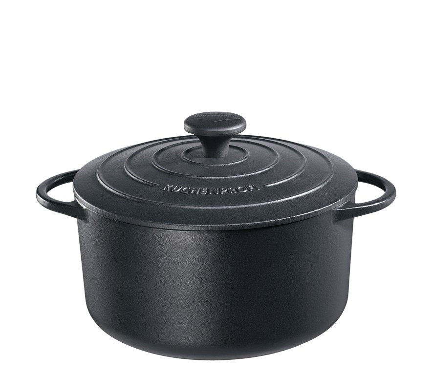 Kuchenprofi Provence Stewing Pan Round French Oven w/Lid Ø 24cm Black