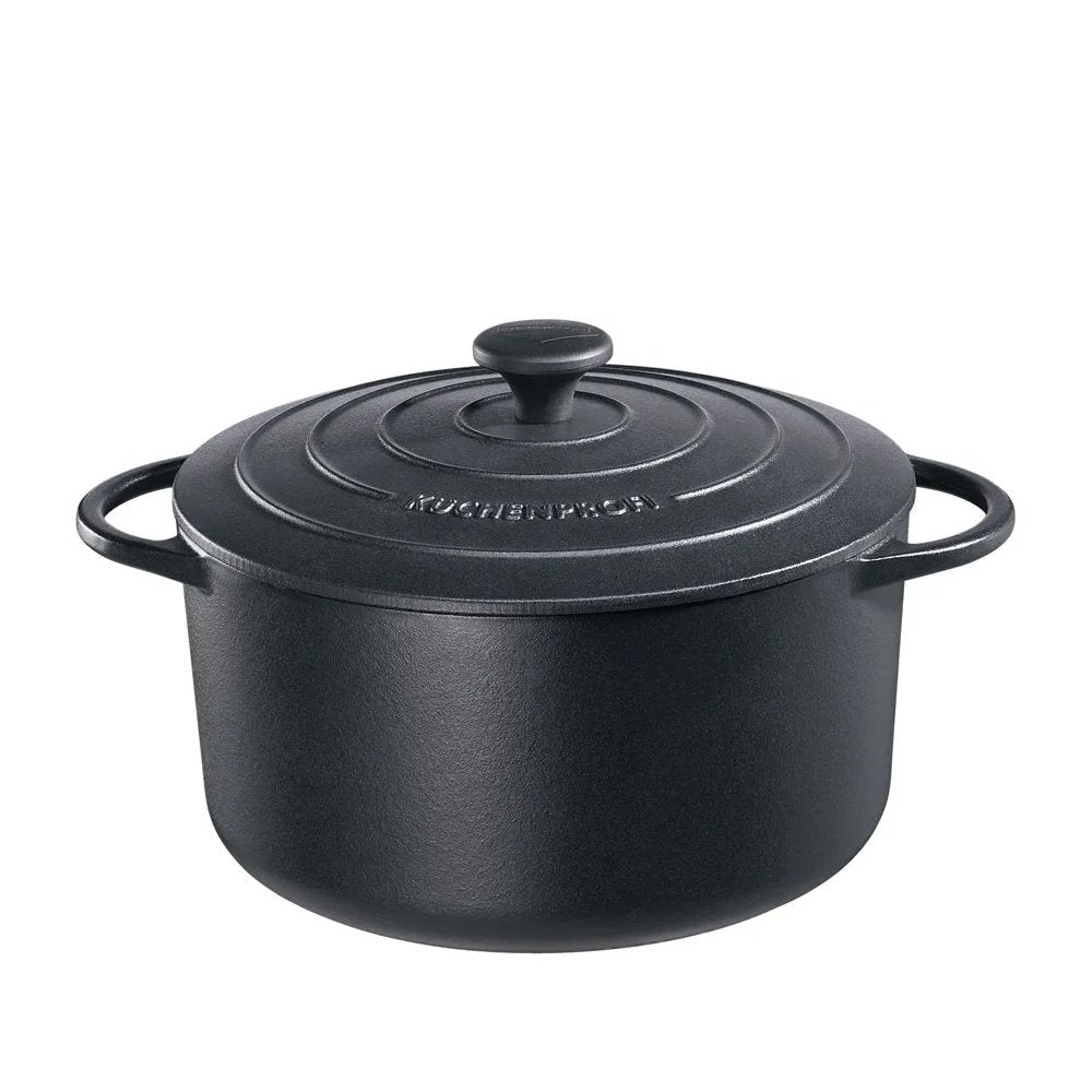 Kuchenprofi Provence Stewing Pan Round French Oven w/Lid Ø 28cm Black