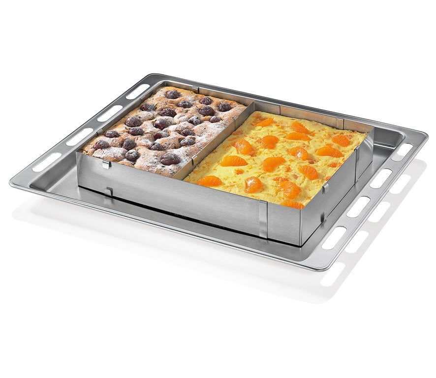 Kuchenprofi PatisserieAdjustable Cake Ring Rectangular 18.5x27.5x5cm