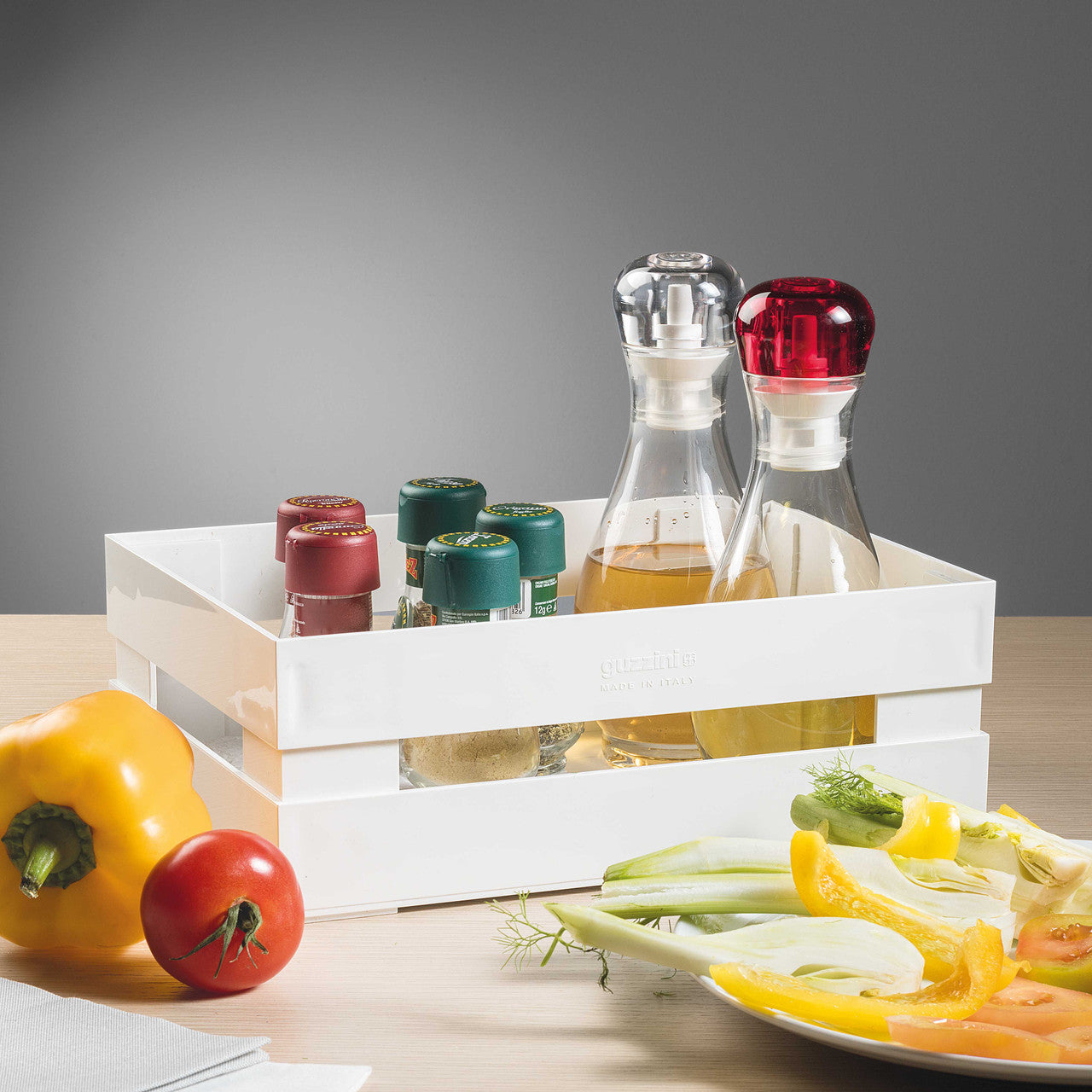 Guzzini Circle Tidy & Store Small Box - White