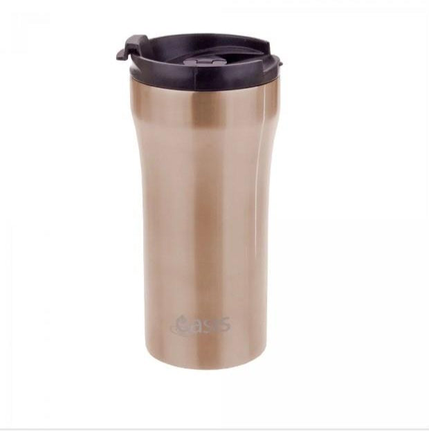 Oasis Insulated S/s Plunger Cup - Gold (350ml)