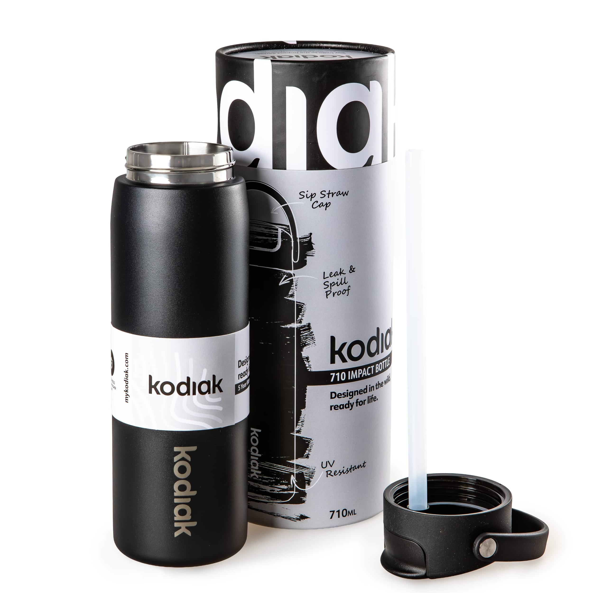 Kodiak Impact Insulated Bottle 710ml Black Moon