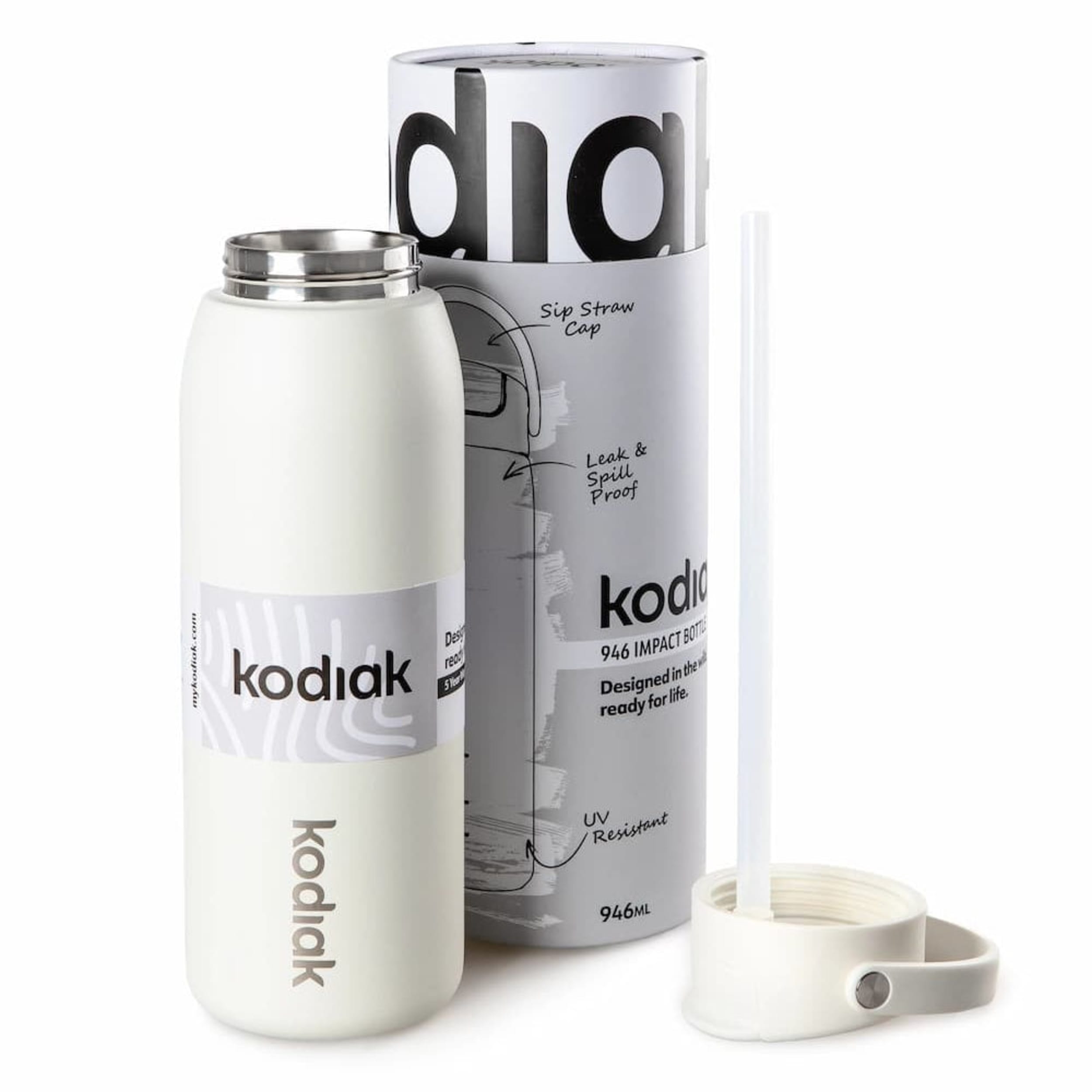 Kodiak Impact Insulated Bottle 946ml White Mist