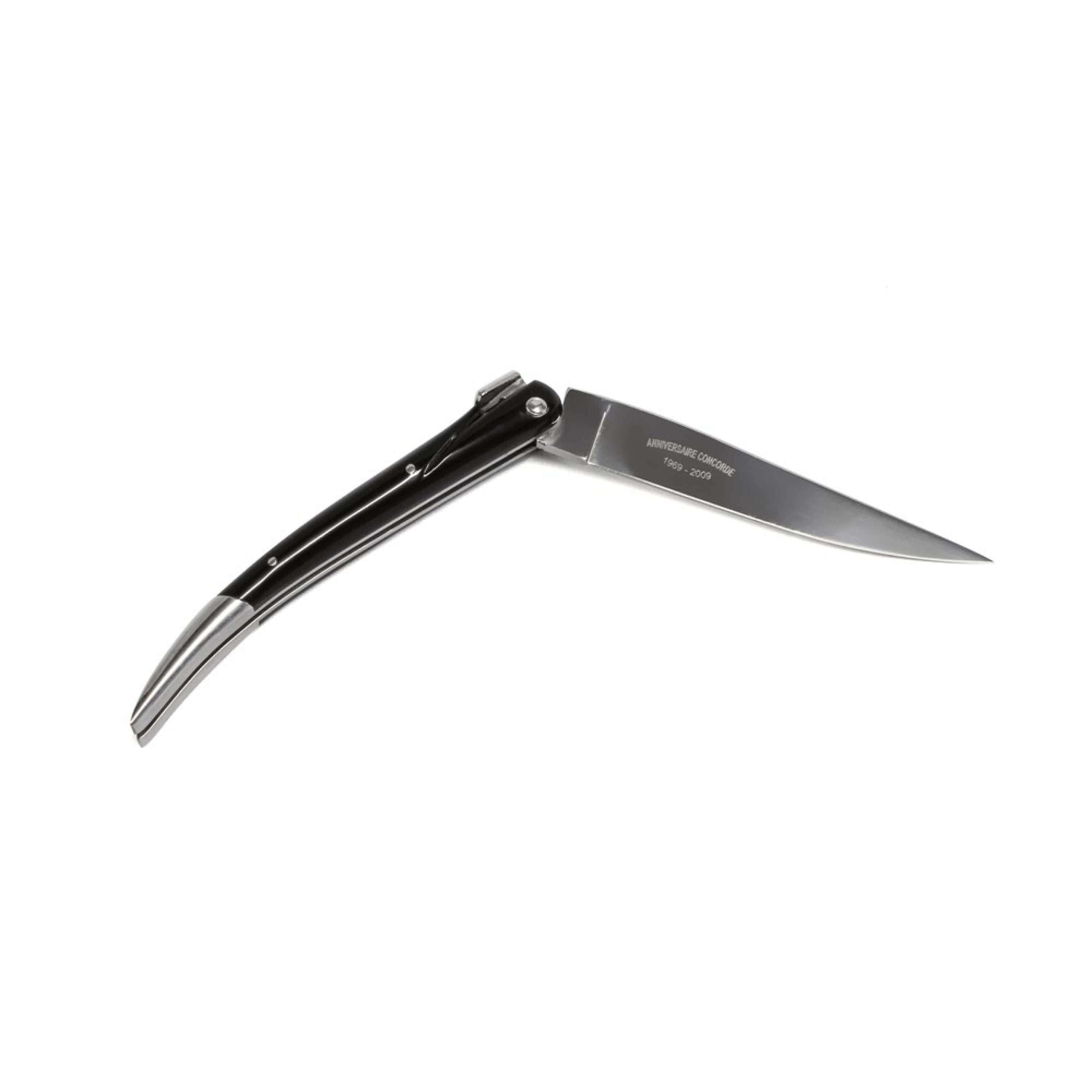 Laguiole en Aubrac Origin Concorde Aircraft Folding Knife - Buffalo Horn