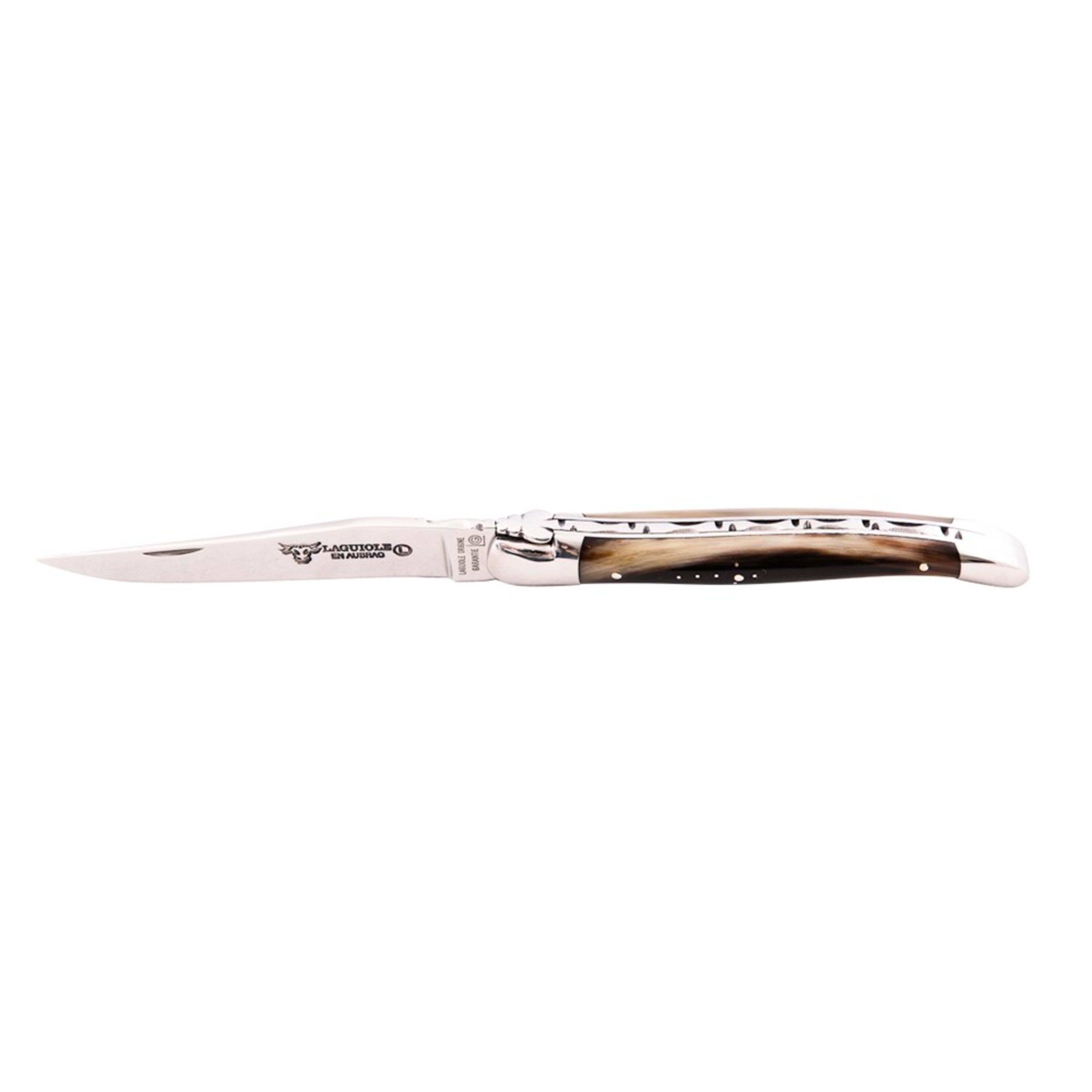 Laguiole en Aubrac Folding Knife 11cm - Solid Horn