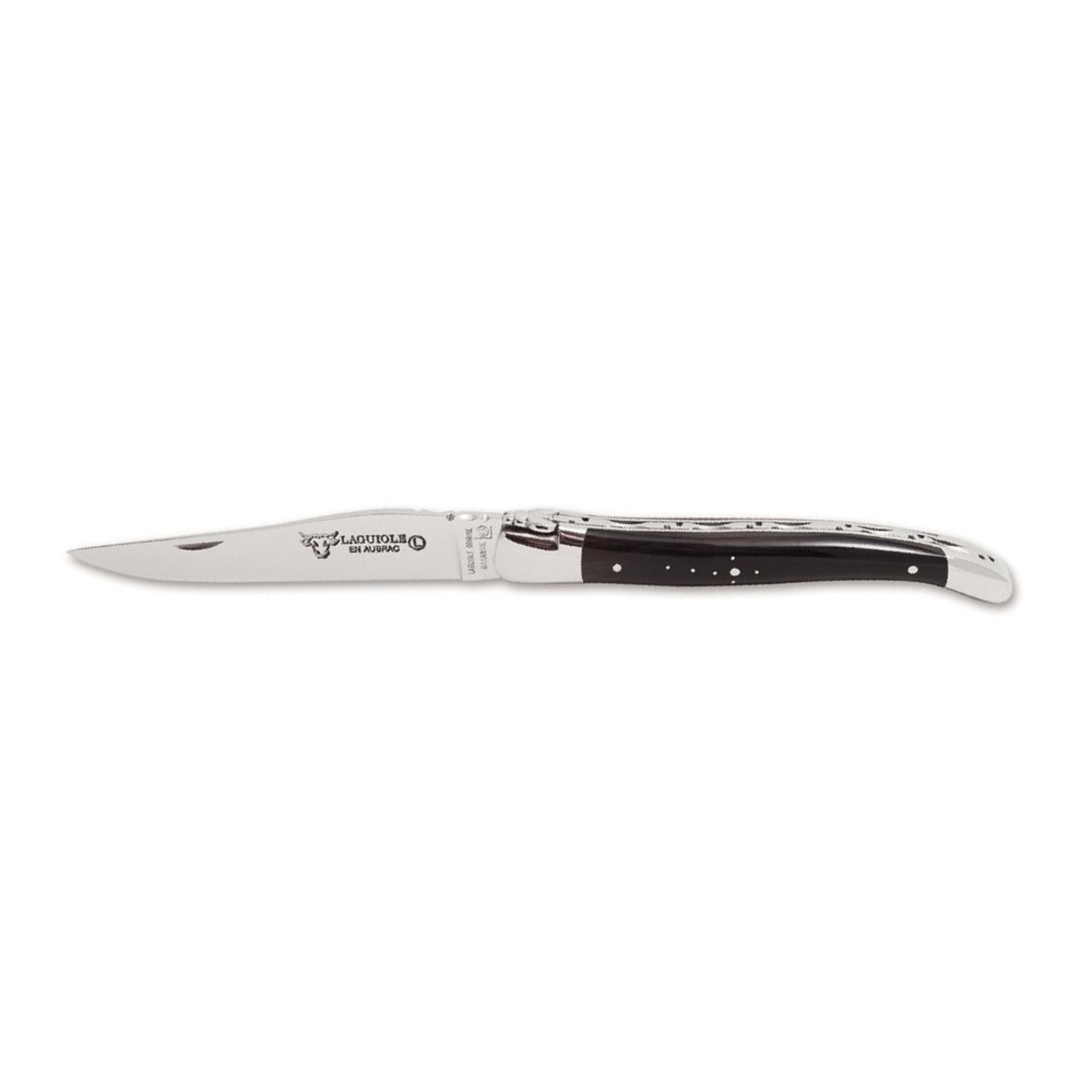 Laguiole en Aubrac Folding Knife 12cm - Buffalo Horn