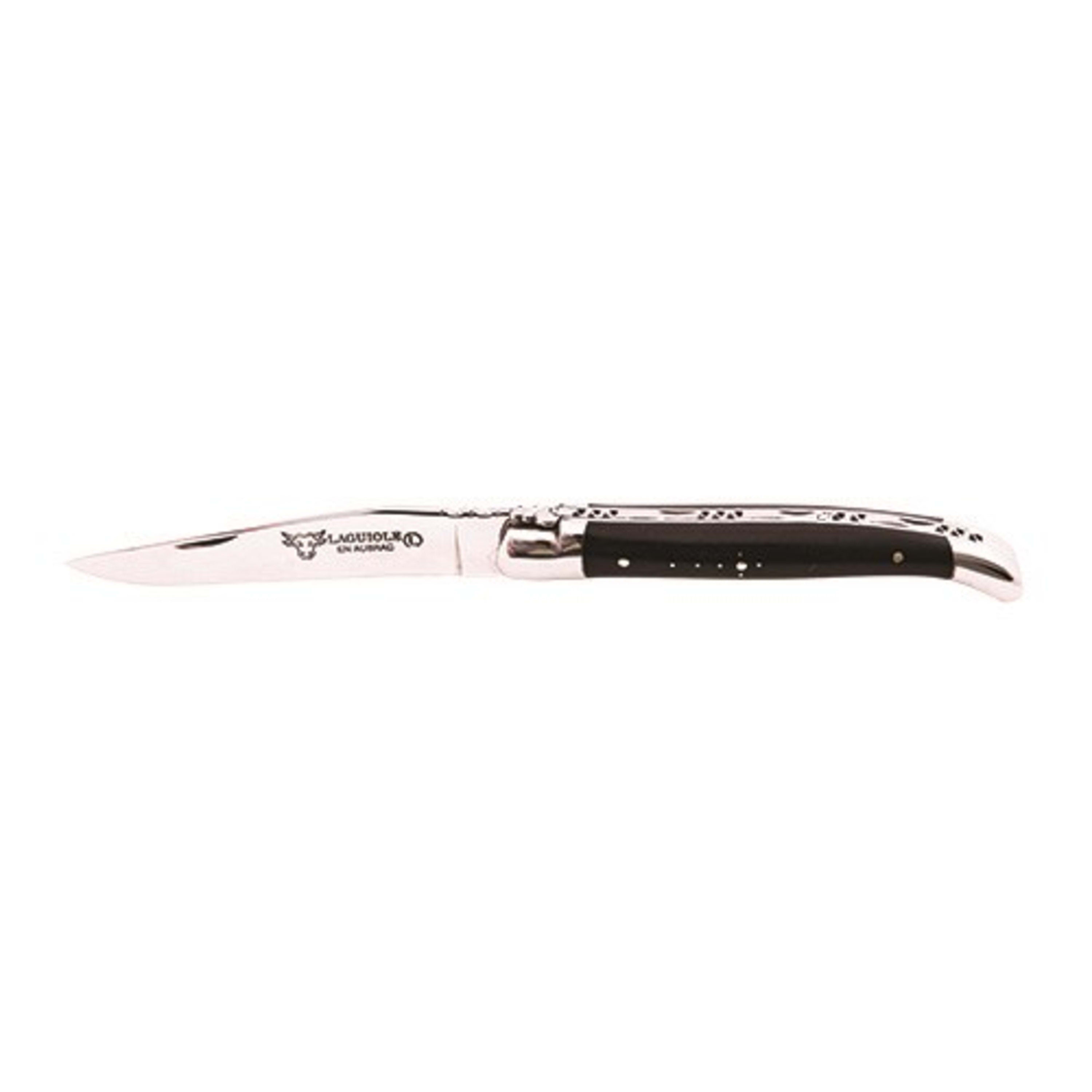 Laguiole en Aubrac Folding Knife 12cm - Ebony Wood