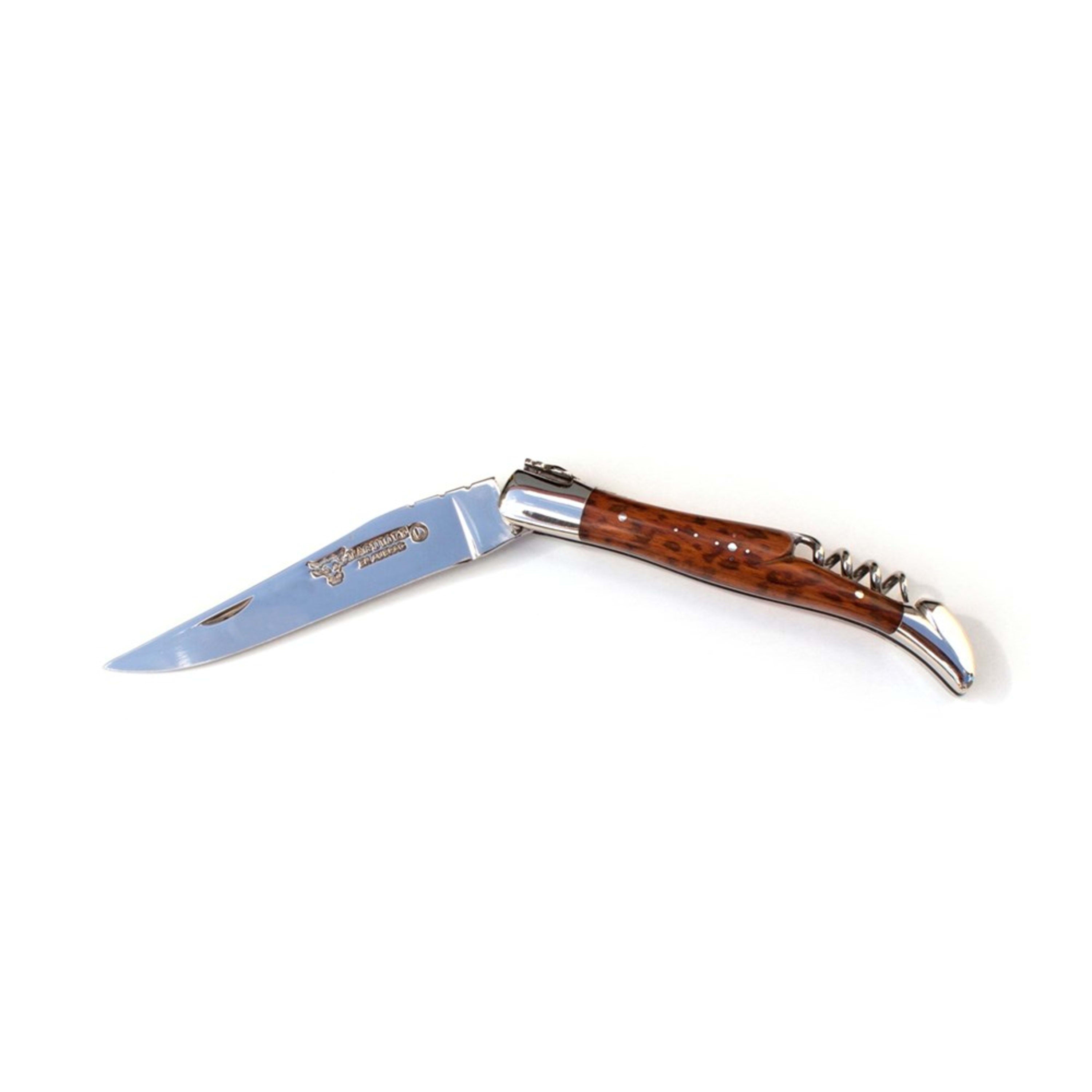 Laguiole en Aubrac Folding Knife with Corkscrew 12cm - Amourette