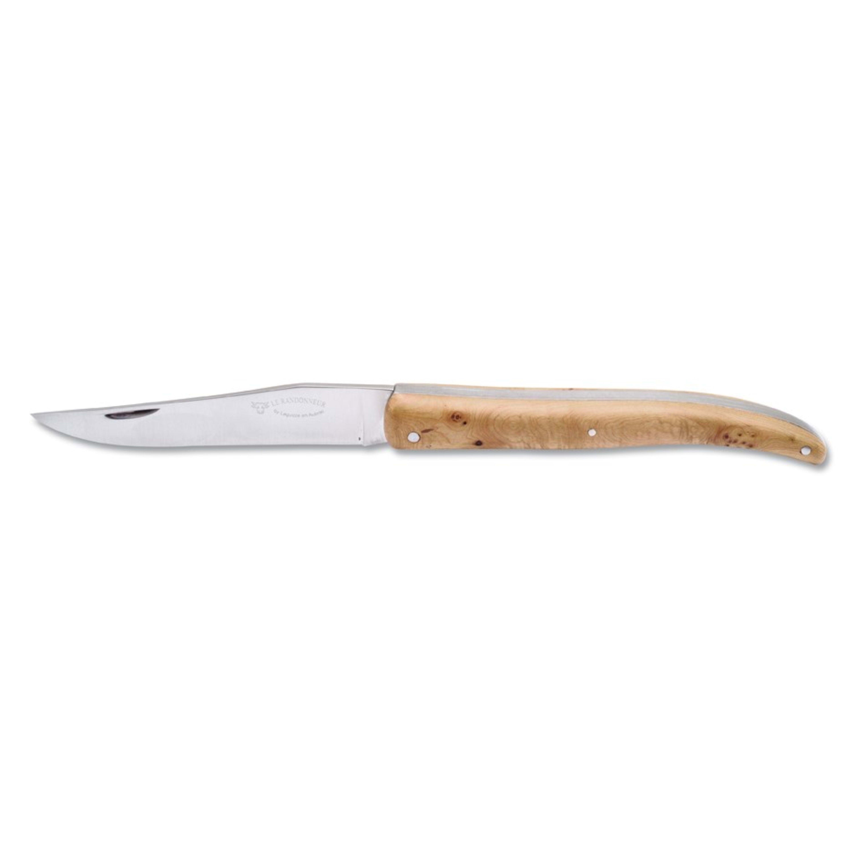 Laguiole en Aubrac Backpacker's Folding Knife 12cm - Juniper Wood