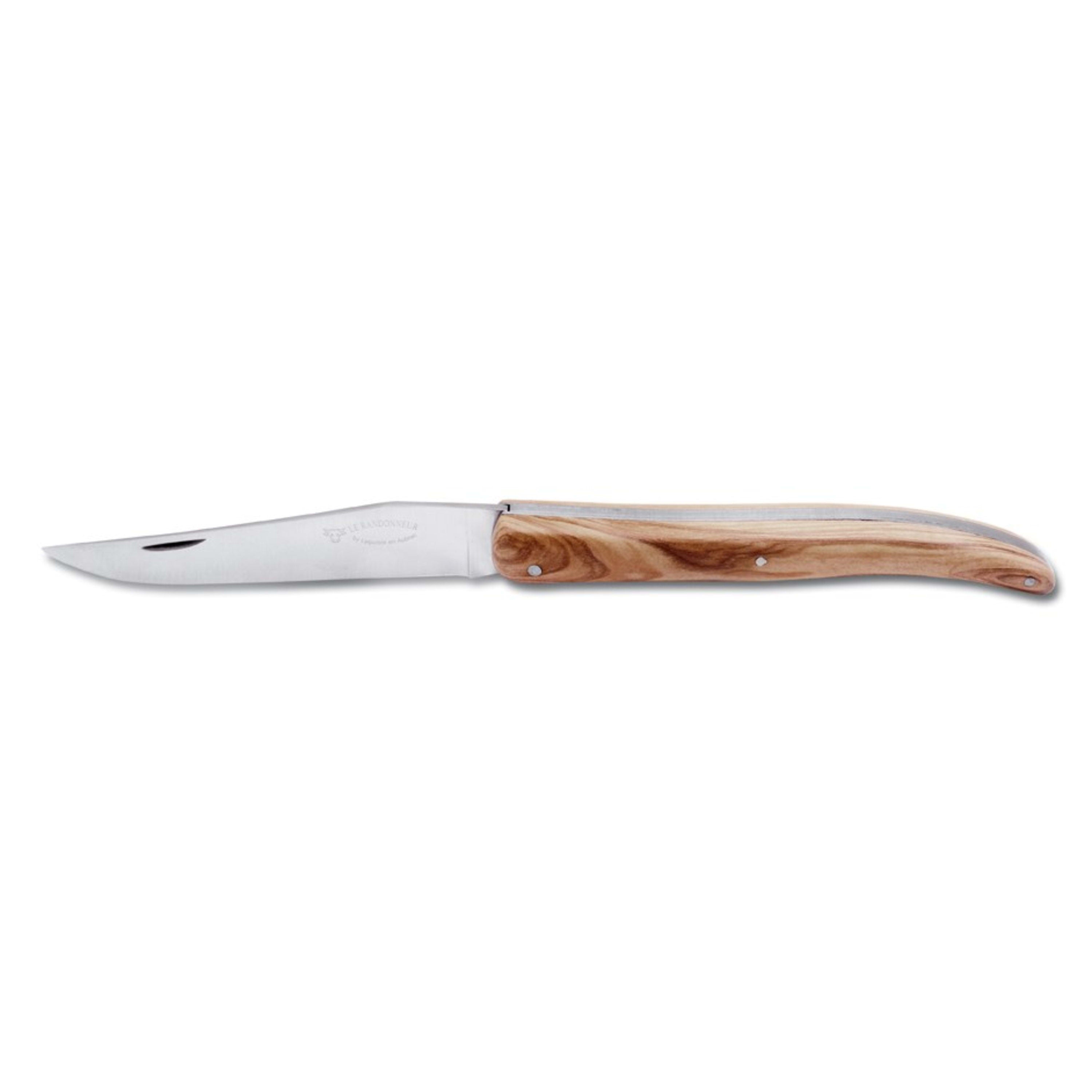 Laguiole en Aubrac Backpacker's Folding Knife 12cm - Oak Wood