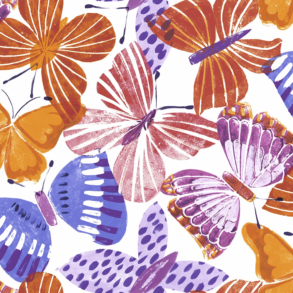 Paper+Design Luncheon Napkins – 20 Pack – Colourful Butterflies
