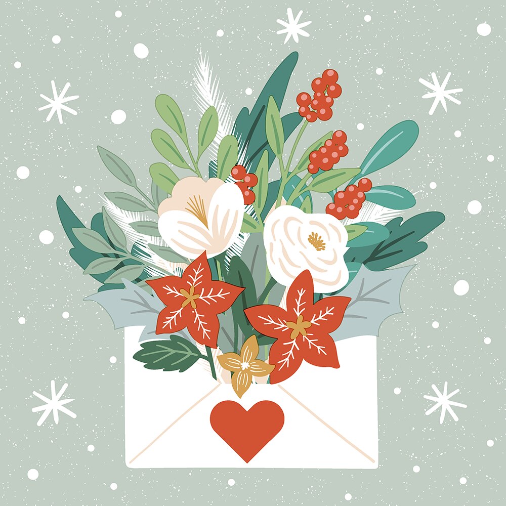 Paper+Design Luncheon Napkins – 20 Pack – Christmas Letter