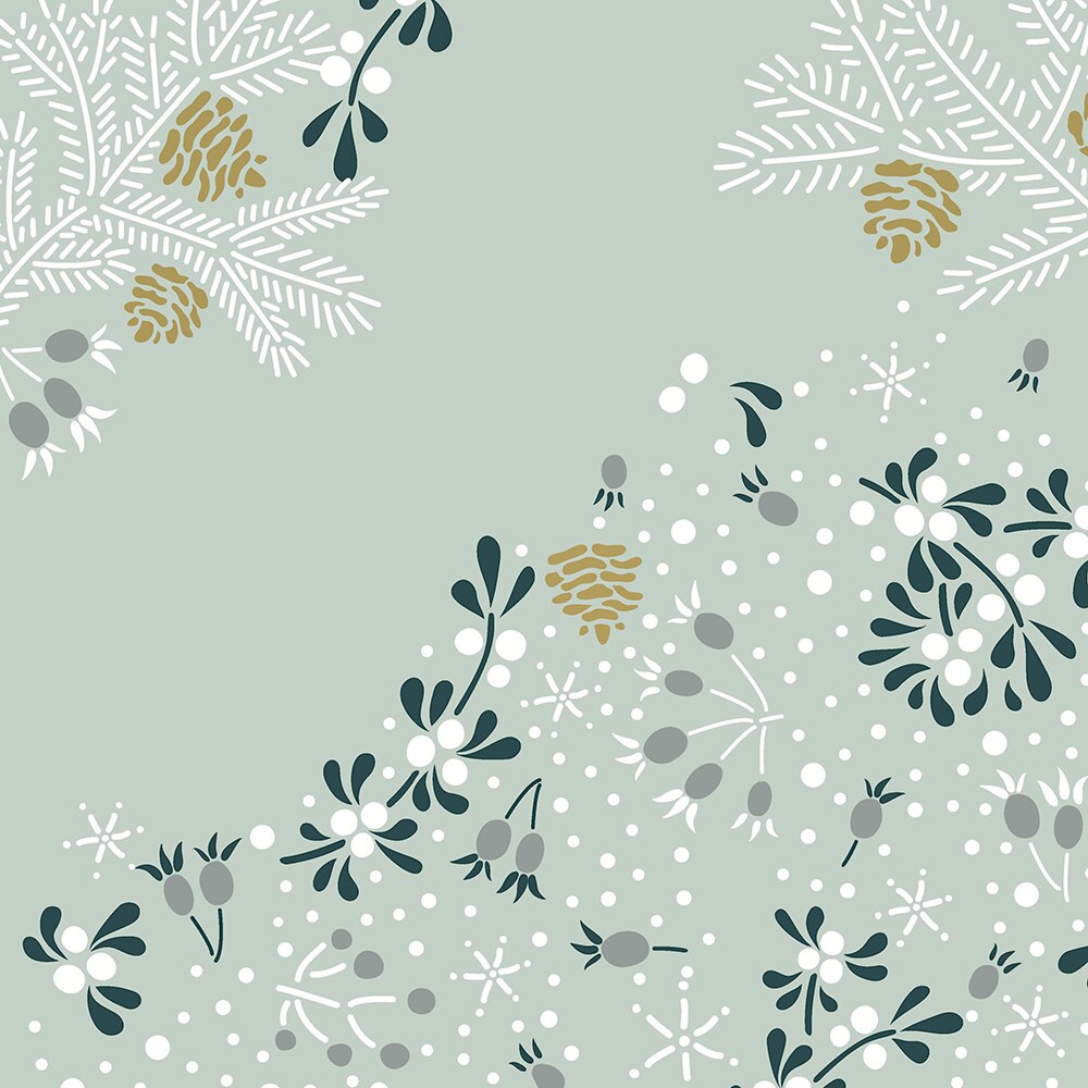 Paper+Design Luncheon Napkins – 20 Pack – Frosty Florals