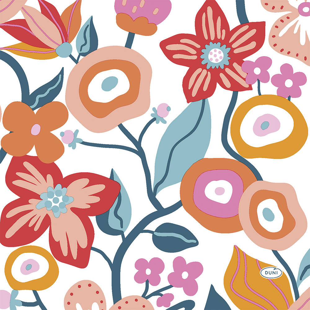 Paper+Design Luncheon Napkins – 20 Pack – Vibrant Bloom